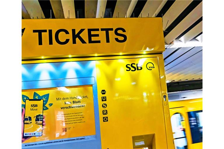 Ausweichen auf den Fahrscheinautomat: Am 8. April sind digitale Tickets der SSB zeitweise nicht verfügbar