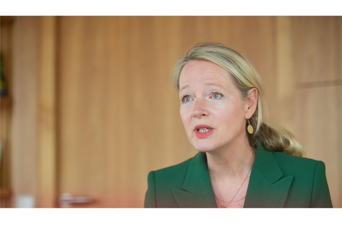 Thekla Walker warnt vor Scheitern von Wasserstoffgesetz Baden-Württembergs Umwelt- und Energieministerin Thekla Walker