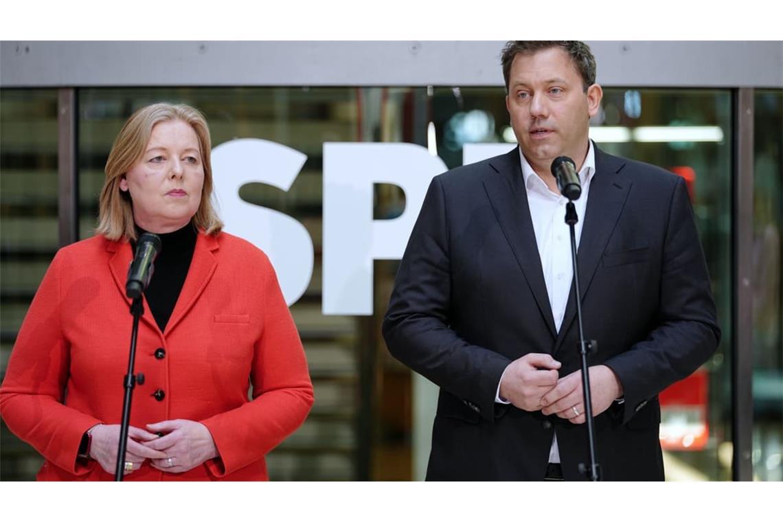 Bärbel Bas und Lars Klingbeil - dieses Führungsduo ist bei der SPD Geschichte.