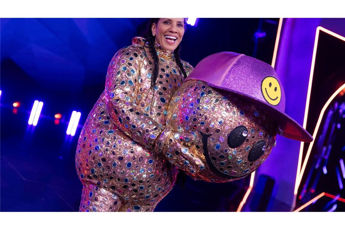 Barbara Becker steckte in einem funkelnden Kostüm.