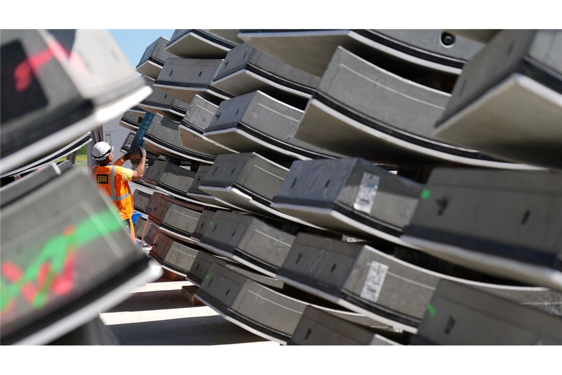 Bilder des Tages Baustelle Suedlink-Elbquerung ElbX