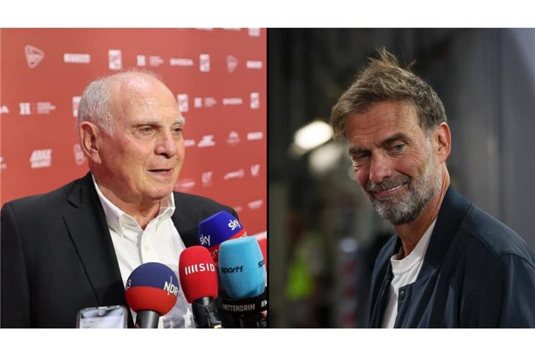 Bayern-Ehrenpräsident Uli Hoeneß (links) und Bundestrainer Jürgen Klopp