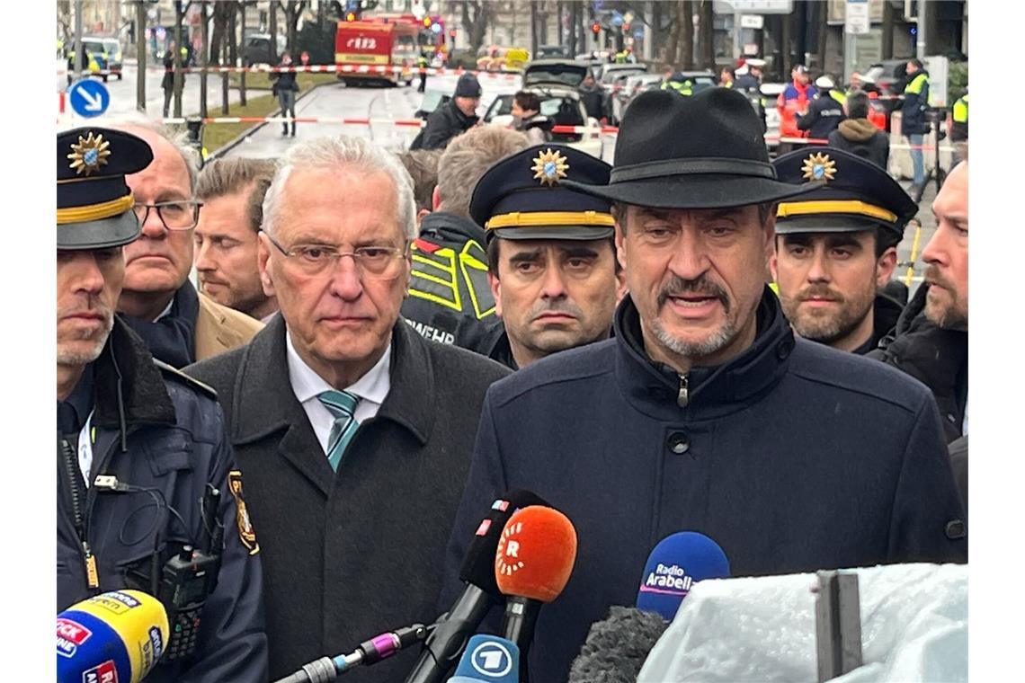 Mutter und Tochter nach Anschlag gestorben Bayerns Ministerpräsident Markus Söder (CSU) hat nach dem mutmaßlichen Anschlag in München Konsequenzen angekündigt.