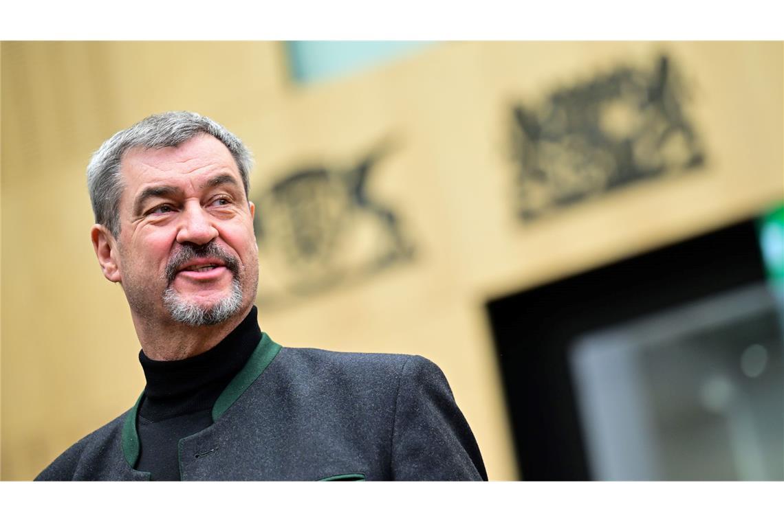 Bayerns Ministerpräsident Markus Söder (CSU) wirkte im Bundesrat zufrieden.