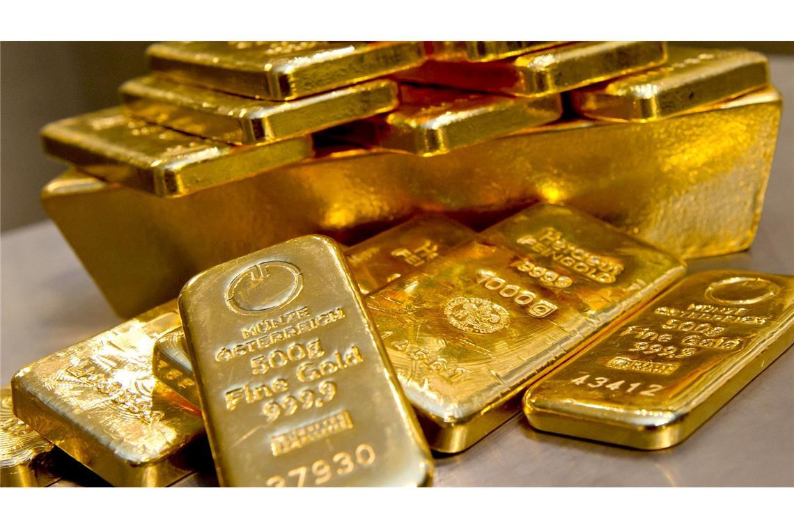 Goldanleger machen Kasse nach kräftigem Kursanstieg Begehrt: Gold hat sich 2024 kräftig verteuert (Archivbild)