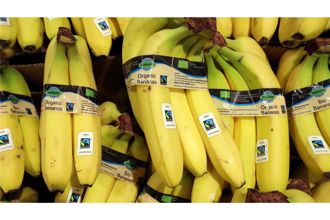 Fairtrade-Produkte gefragt - deutlich mehr Bananen verkauft Bei Bananen ist die Nachfrage zuletzt besonders rasant gestiegen.