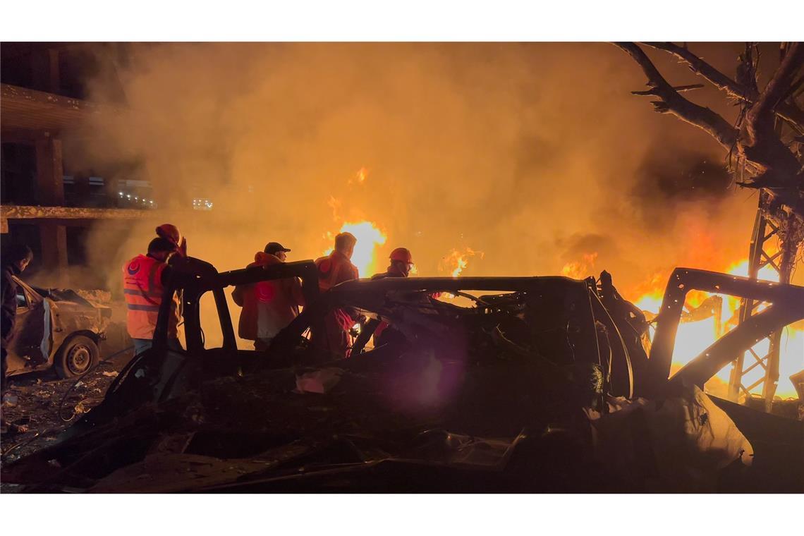 Bei den nächtlichen Angriffen Israels in Beirut kommt es zu Todesopfern.