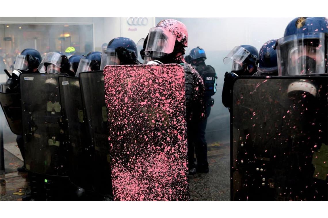 Bei den Protesten in Frankreich gab es zahlreiche Festnahmen.