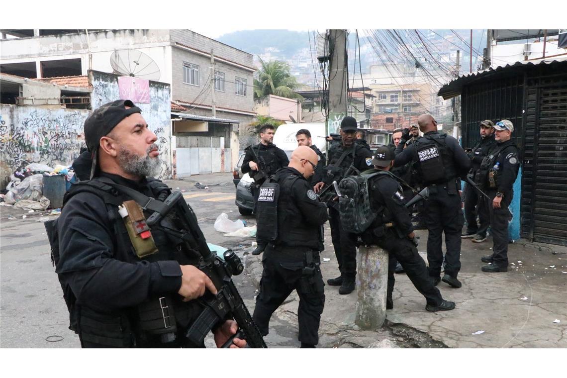 Schlag gegen Drogenbande: 132 Tote bei Polizeieinsatz in Rio Schlag gegen Drogenbande: 132 Tote bei Polizeieinsatz in Rio