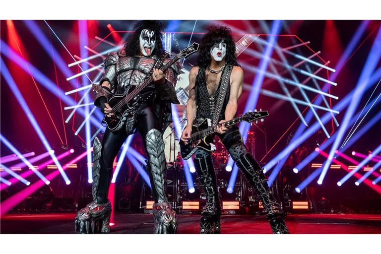 Bei der Abschiedstournee traten Kiss noch mit Make-up auf. (Archivbild)
