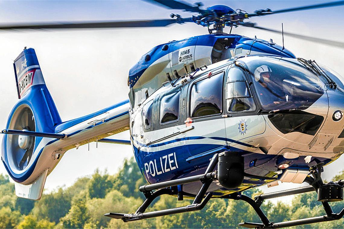 Festnahme nach Einbruch Bei der Fahndung kam ein Hubschrauber zum Einsatz. Symbolfoto: privat