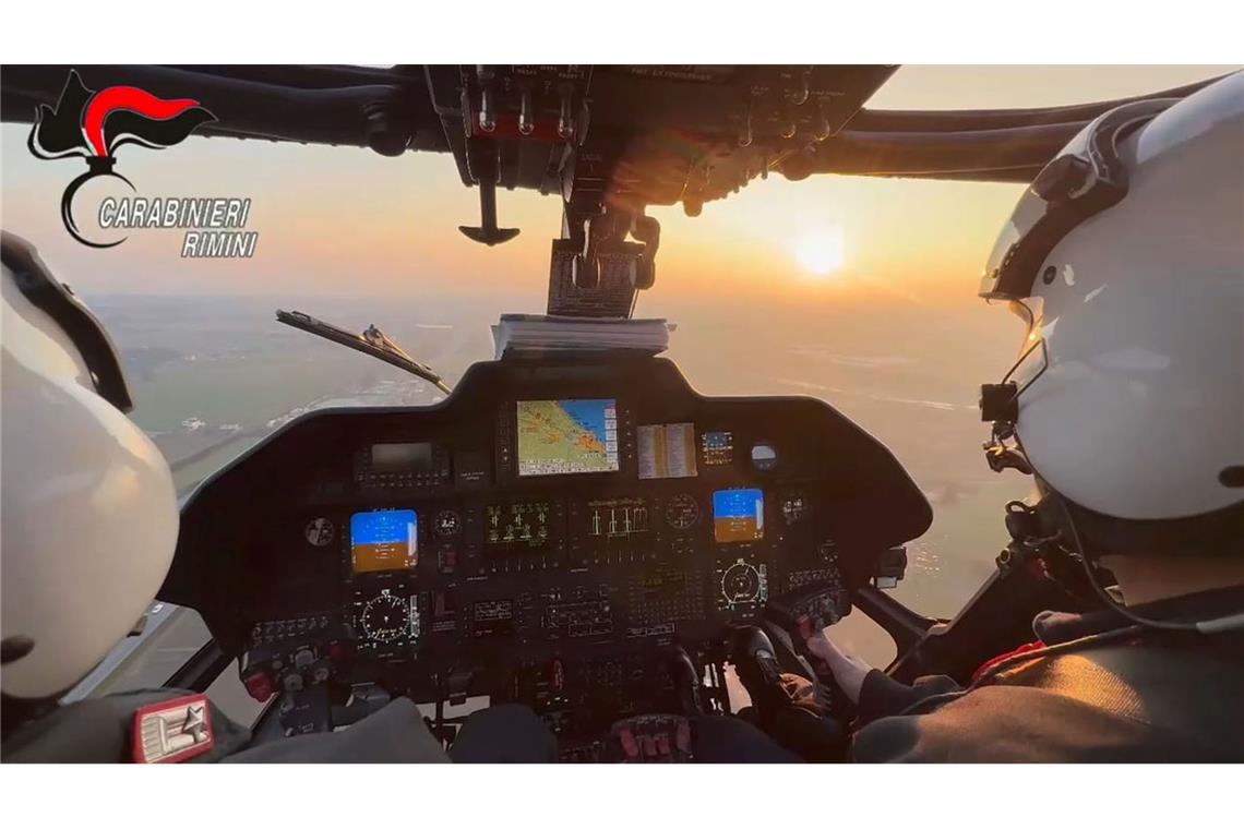 Bei der Festnahme waren auch Hubschrauber im Einsatz.