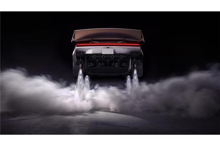 Bei der Präsentation hob der Tesla Roadster ab.