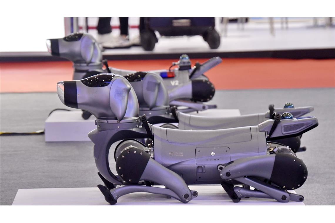 Bilder des Tages Bei der Weltroboterkonferenz 2025 in Peking werden Roboterhunde und Entwicklungstrends bei verkörperten intelligenten Robotern präsentiert – mit Fokus auf Kognition, Entscheidungsfindung und Sicherheit.