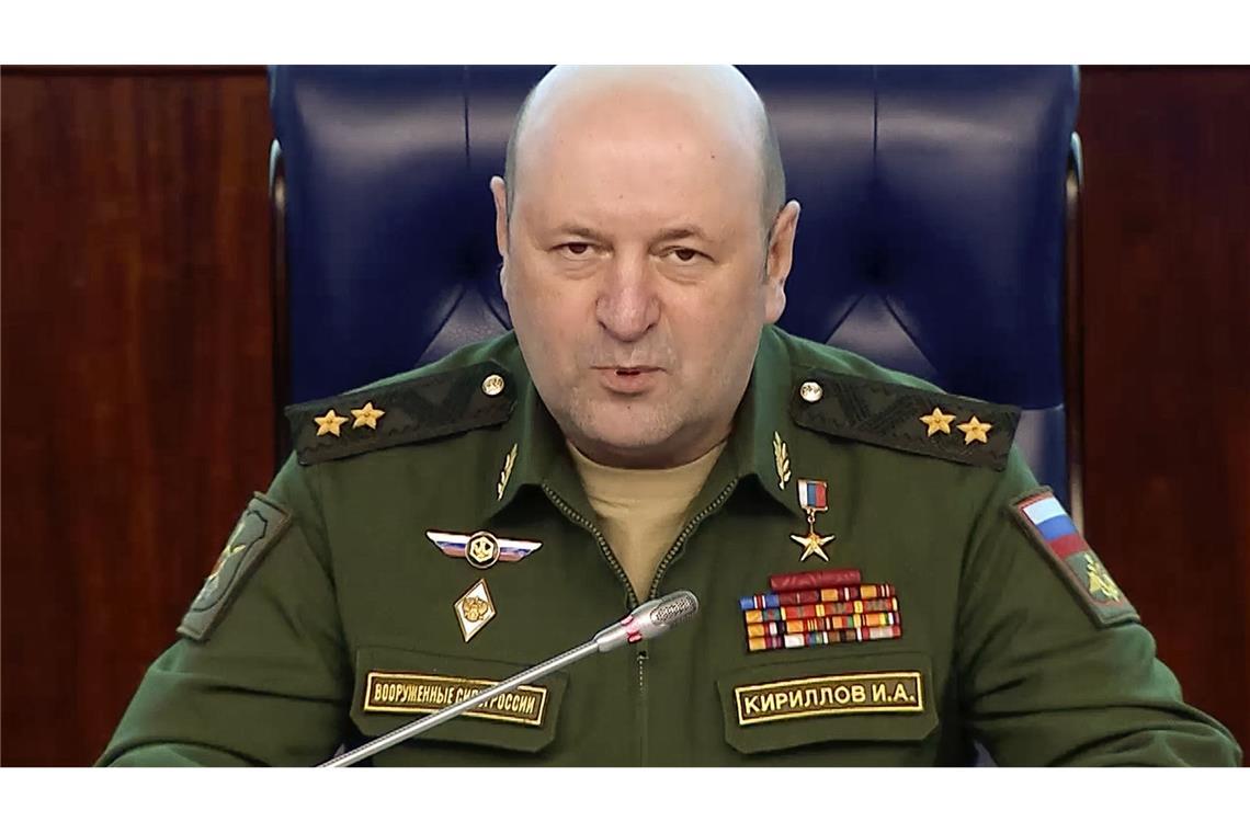 Russland stuft Mord an General als Terroranschlag ein Bei einer Explosion in Moskau sind russischen Angaben zufolge Generalleutnant Igor Kirillow (Archivbild) und sein Adjutant getötet worden.