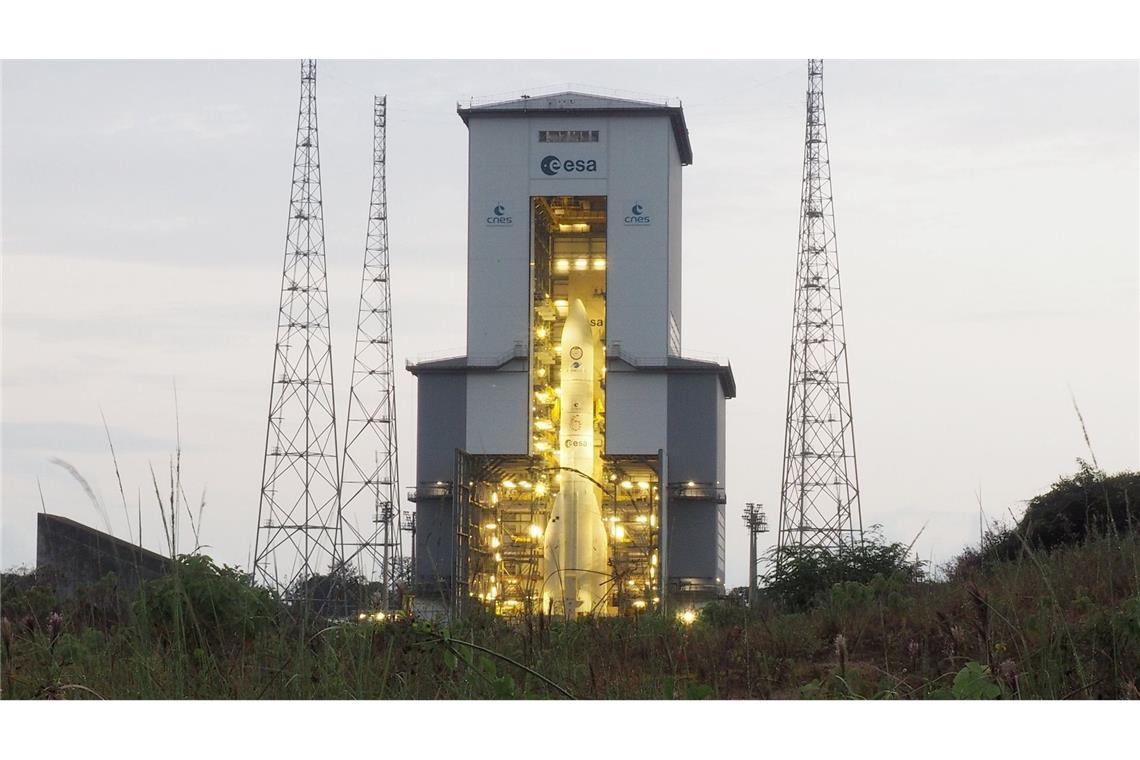 Europas Ariane-6-Rakete steht vor kommerziellem Erstflug Bei ihrem Erstflug flog die Ariane 6 mit zwei Boostern. (Archivbild)