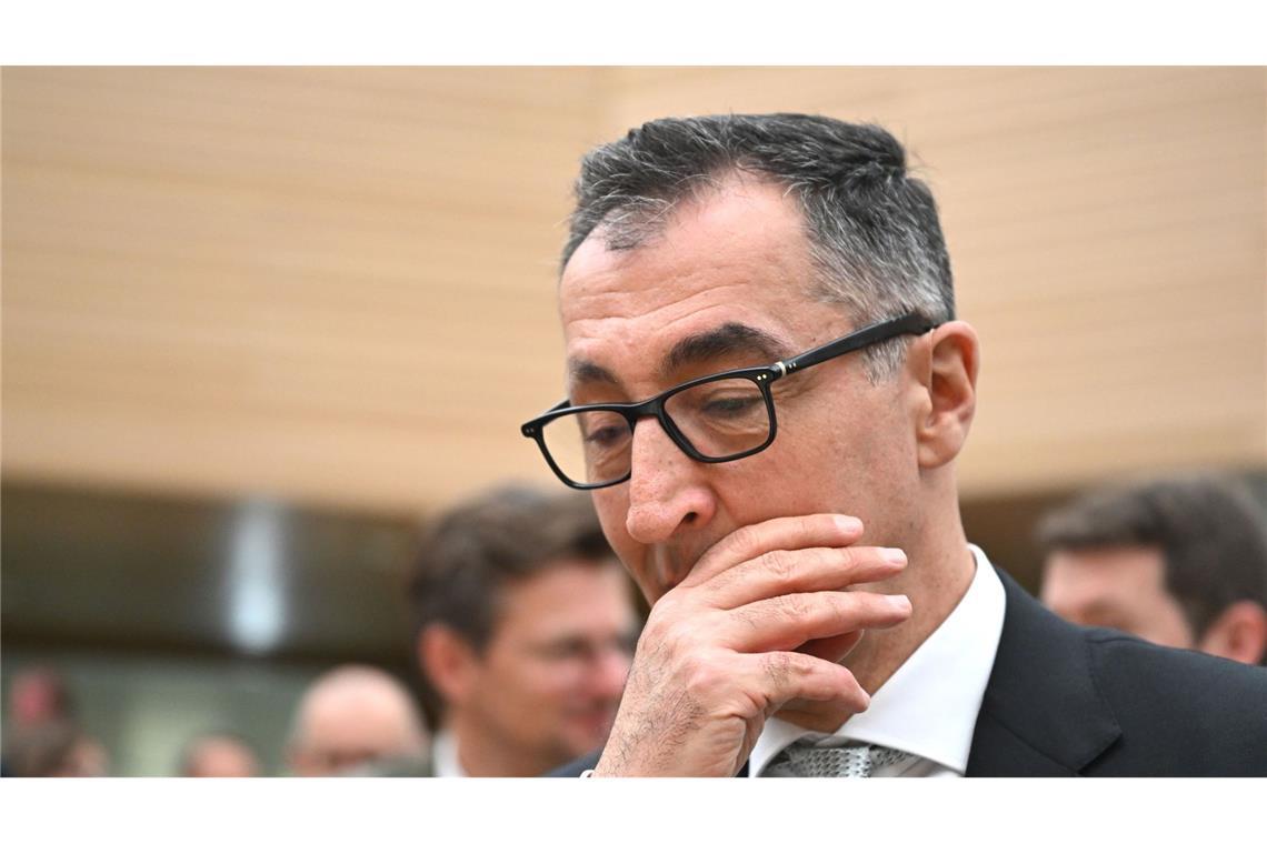 Bei seiner Wahl  zum Ministerpräsidenten erhält Cem Özdemir nicht die volle Rückendeckung von der Regierungskoalition.