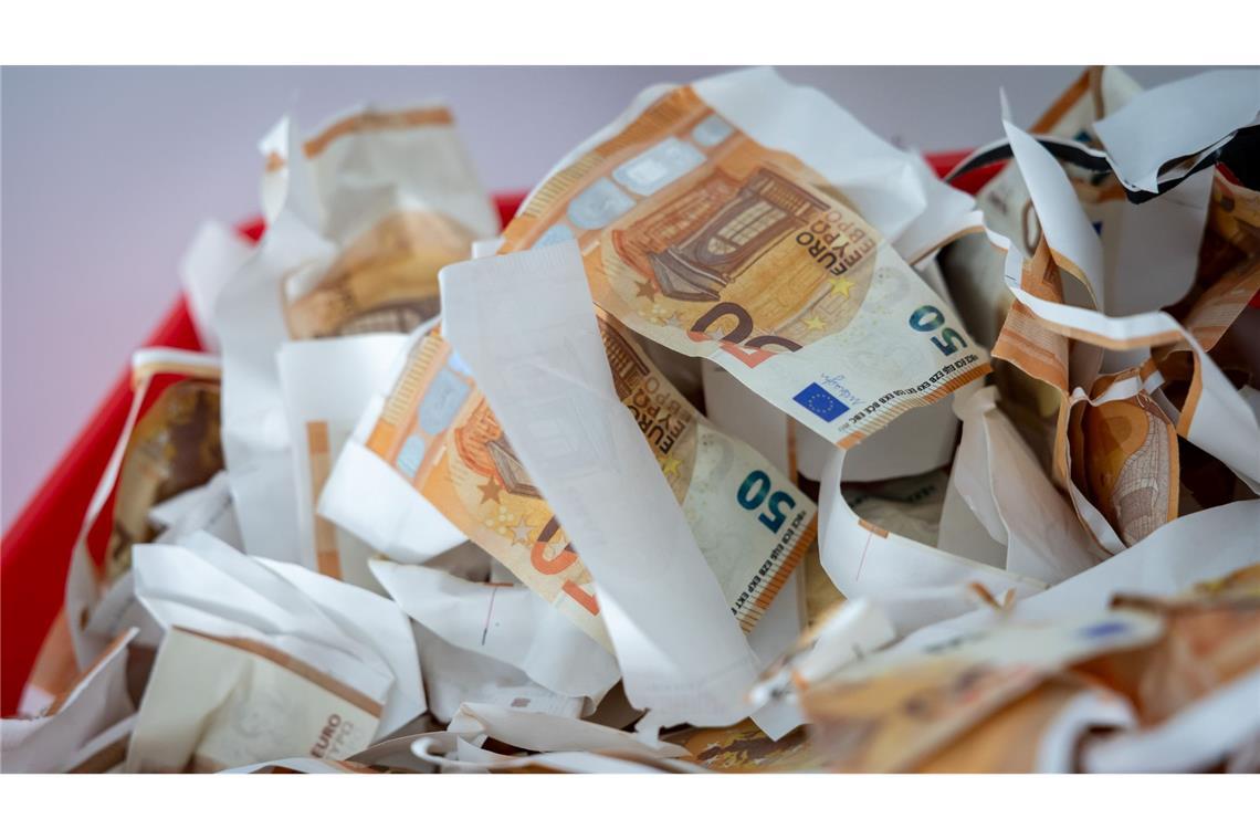 Beim Anfassen von Blüten merkt man den Unterschied zu echten Banknoten. (Archivbild)