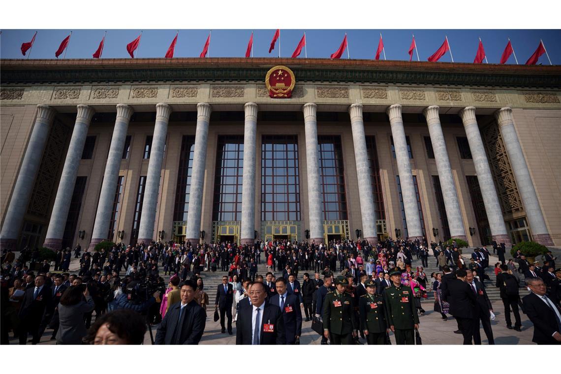 Beim Nationalen Volkskongress wird der Fünfjahresplan vorgestellt. (Symbolbild)