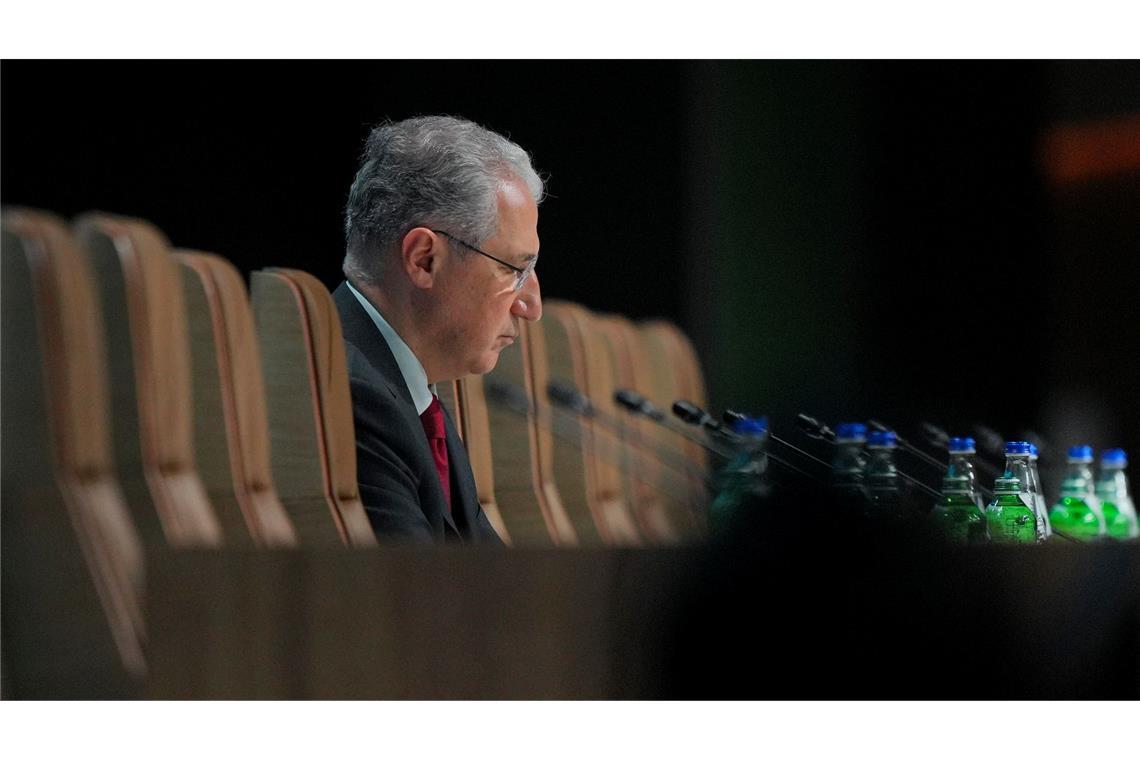 Wut und Frust in Baku: UN-Klimagipfel ringt um Abschluss Bekam viel Kritik zu hören: COP29-Präsident Babayev.