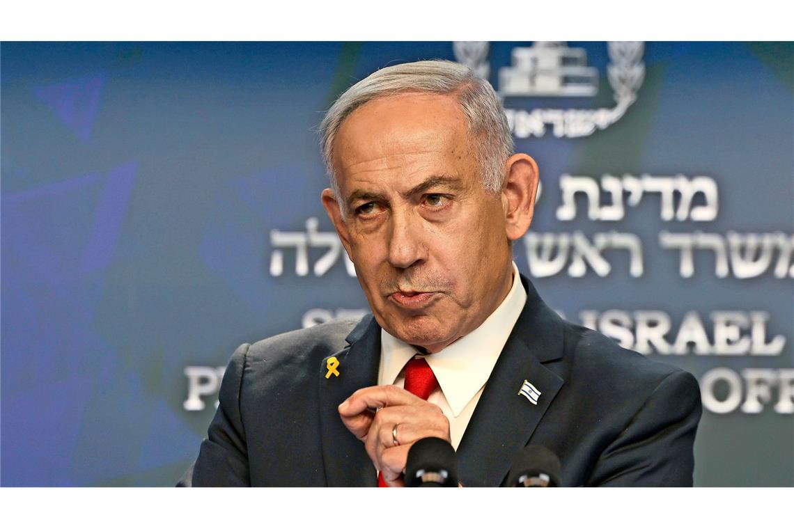 Benjamin Netanjahu. Israels Parlament verlängert Gesetz für Sendeverbote ausländischer Medien (Symbolfoto).