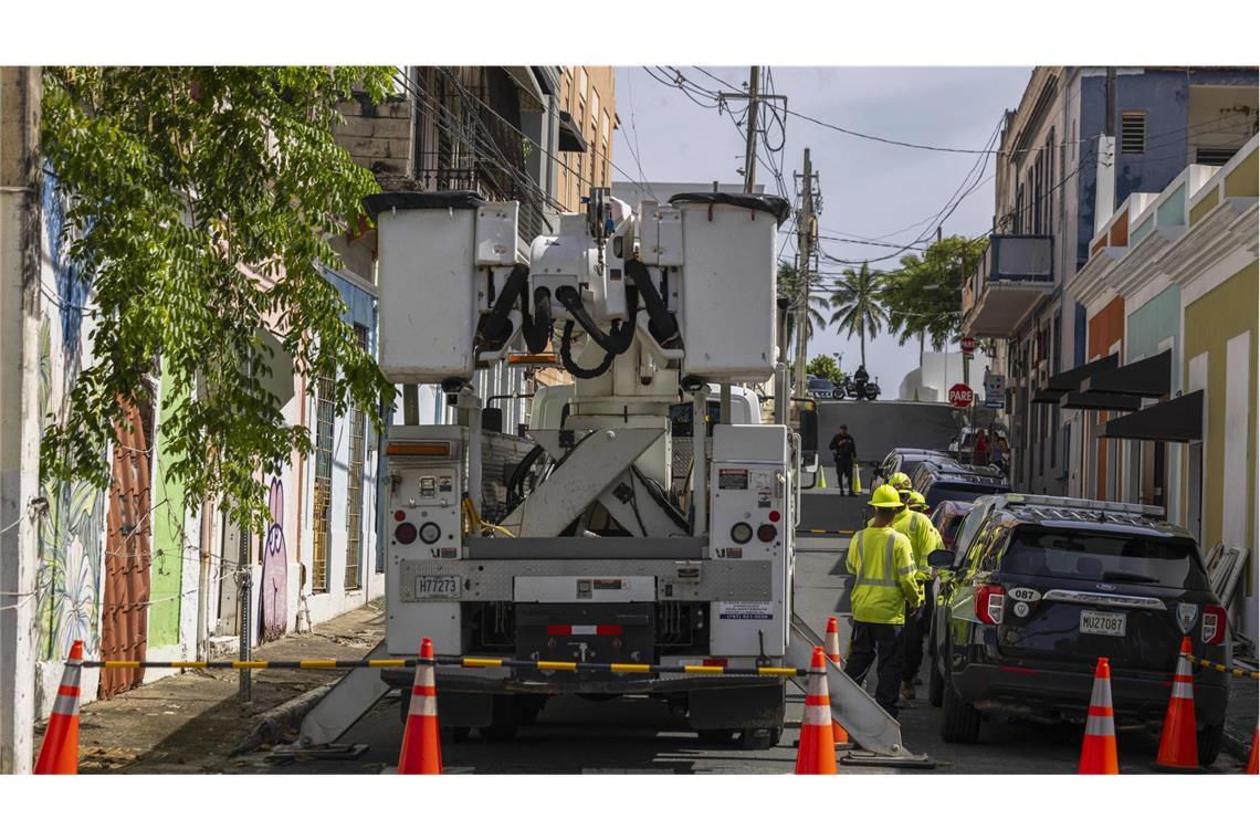 Massiver Stromausfall auf Puerto Rico Bereits im August vergangenen Jahres hatte ein Tropensturm für Stromausfälle gesorgt. (Archivbild)