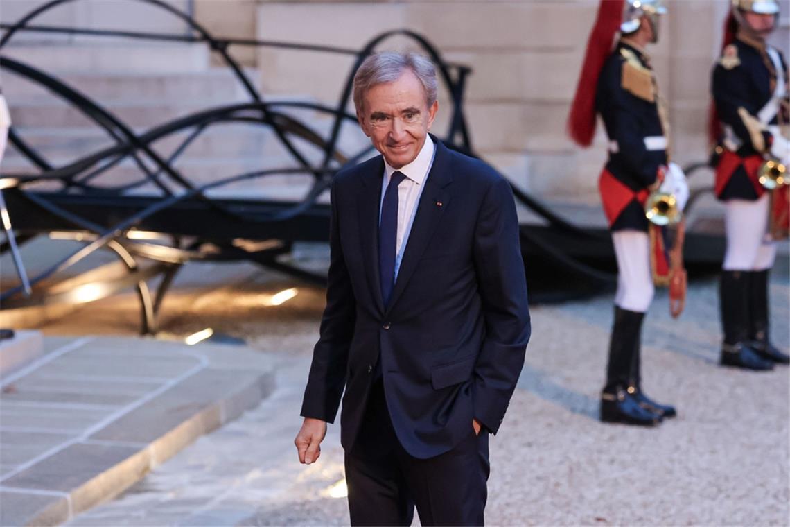 Bernard Arnault – Luxusmagnat von LVMH steigert sein Vermögen, bleibt aber einziger Europäer in den Top Ten.