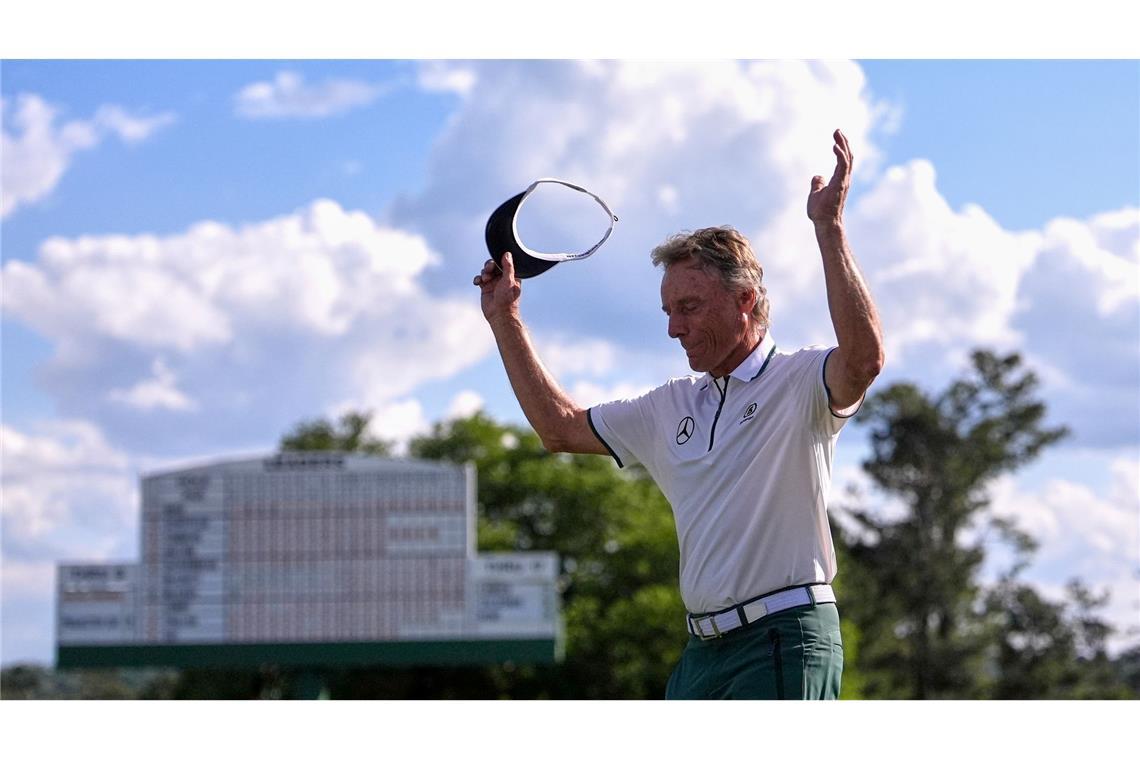 Tränen und Glückwünsche: McIlroy vollendet Golf-Grand-Slam Bernhard Langer trat zum letzten Mal in Augusta an.