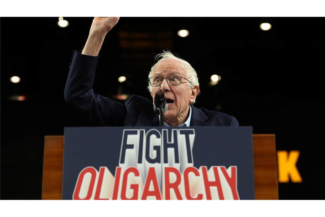Tot stellen oder angreifen? Das Trump-Dilemma der Demokraten Bernie Sanders ist in den USA auf Tour. (Archivbild)