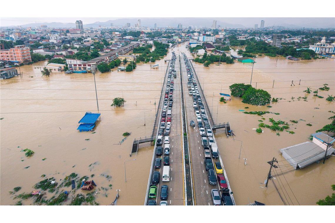 Besonders betroffen ist die Provinz Songkhla an der Grenze zu Malaysia.