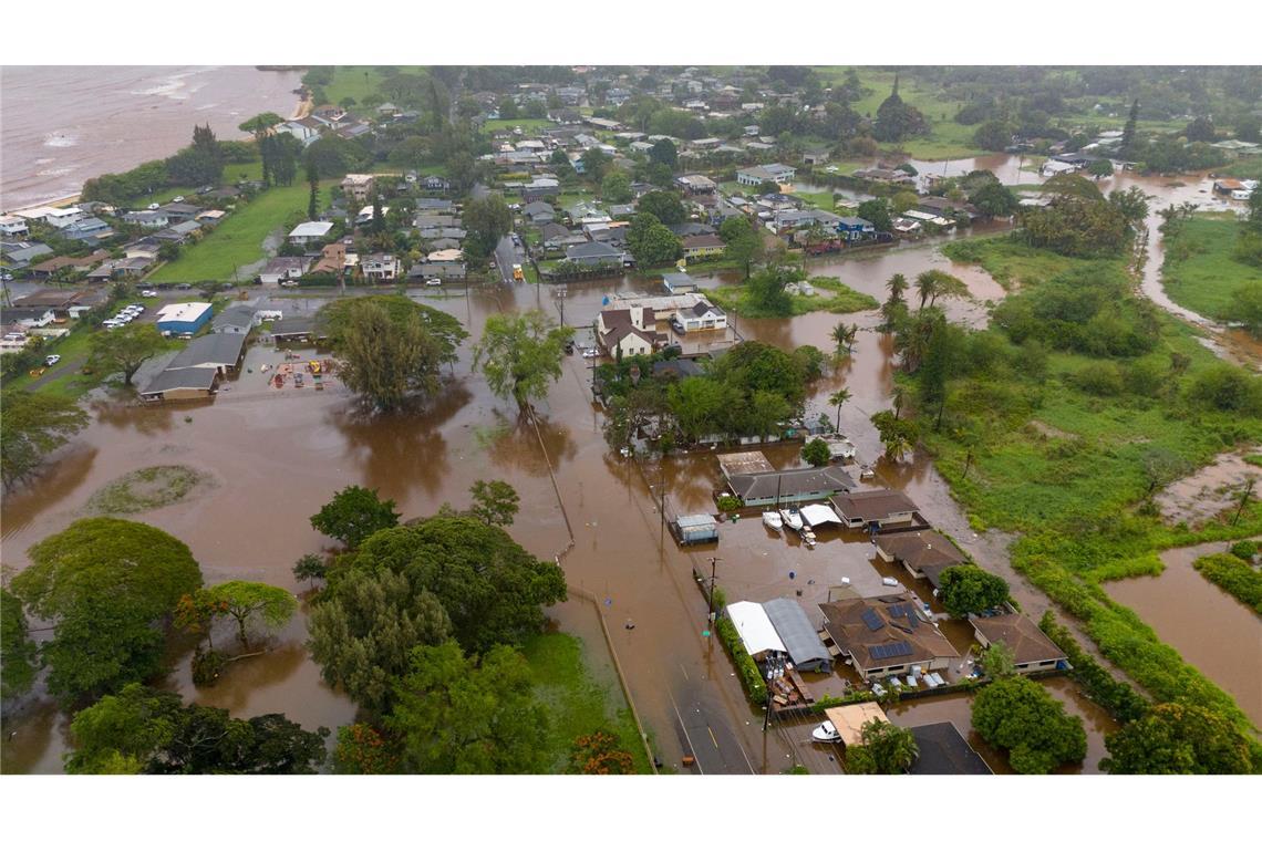 Besonders die Nordküste von Oahu ist stark betroffen.