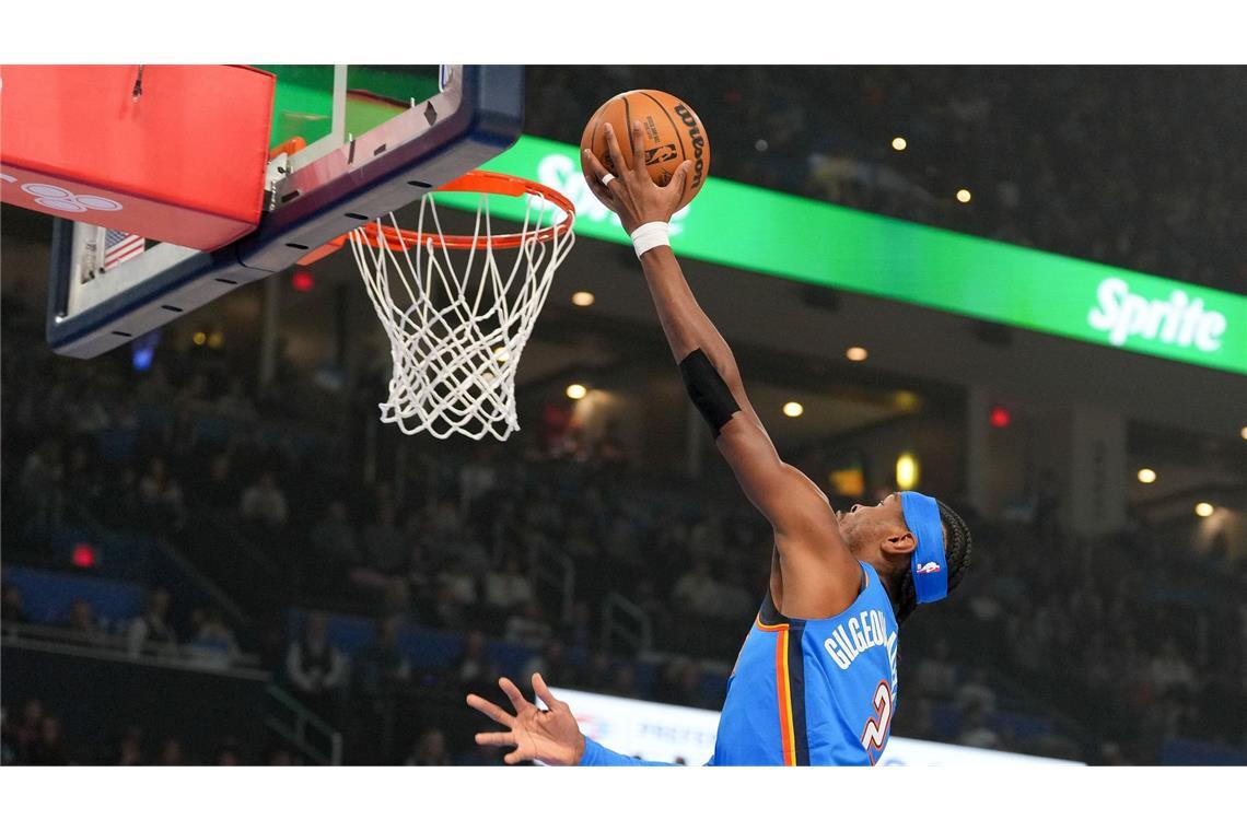 Bester Werfer der Partie: Shai Gilgeous-Alexander führte die Oklahoma City Thunder zum Sieg gegen die Memphis Grizzlies. (Archivfoto)
