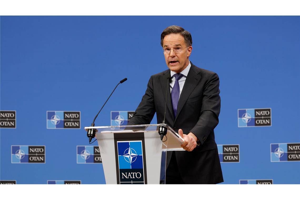 Betont die positiven Seiten der aktuellen Entwicklungen: Nato-Generalsekretär Mark Rutte. (Archivbild)