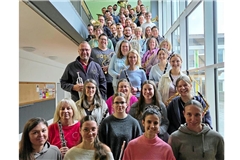 Intensive Konzertvorbereitung des Blasorchesters