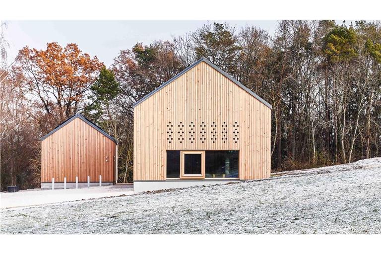 Bildungszentrum in Weil der Stadt, entworfen in Holzbauweise vom Stuttgarter Büro lohrmannarchitekten.