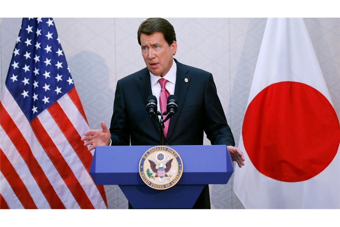 Unter Druck: Trumps Kandidat fürs Pentagon kämpft um Stimmen Bill Hagerty war einst von Trump als Botschafter nach Japan geschickt worden. (Archivbild)