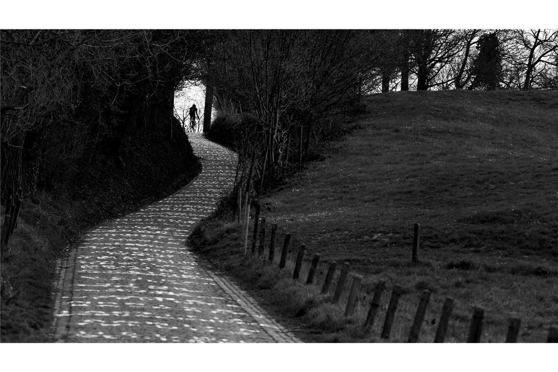 Bis zu 22 Prozent steil: Der Koppenberg liegt 45 Kilometer vor dem Ziel der Flandern-Rundfahrt. (Archivbild)