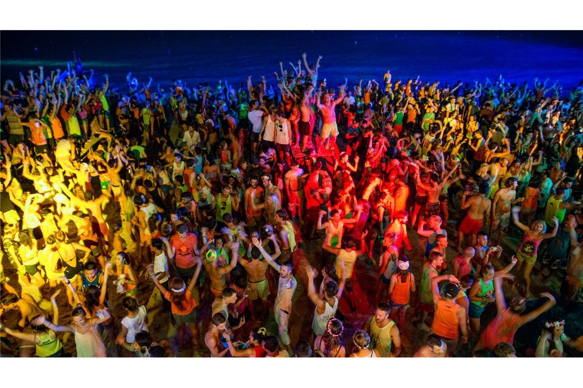 Warnung vor Anschlägen bei Full Moon Party in Thailand Bis zu 30.000 Gäste nehmen jeden Monat an der Full Moon Party in Koh Phangan teil. (Archivbild)