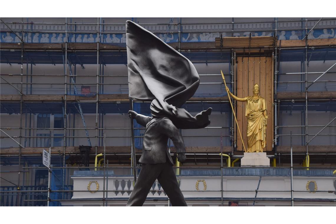 Bisher gibt es keine offizielle Bestätigung dafür, dass der britische Künstler Banksy hinter diesem Kunstwerk steckt.