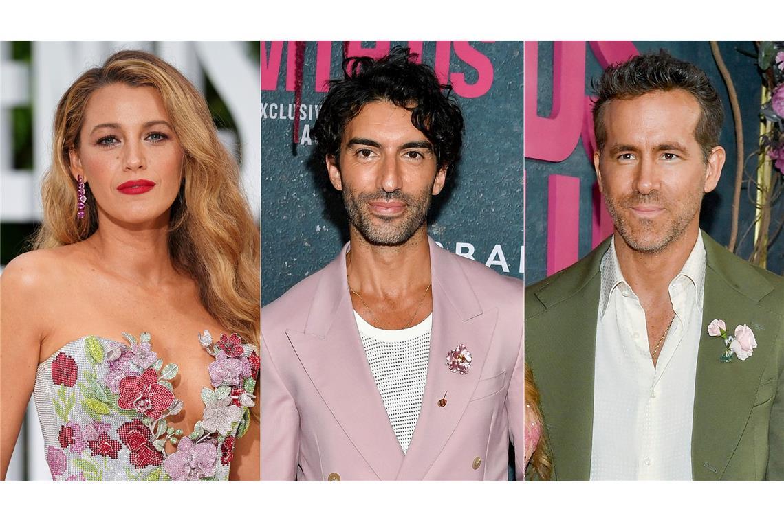 Blake Lively (links) und Justin Baldoni (Mitte) legen ihren Gerichtsstreit bei. (Archivbilder)