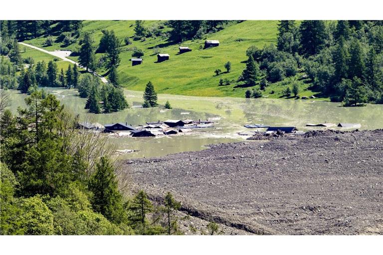 Blatten nach dem Gletscherabbruch