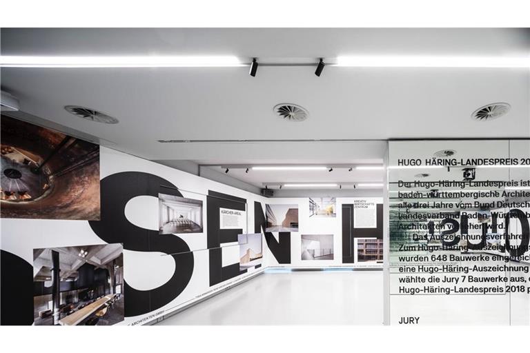 Blick in den Wechselraum des Bundes deutscher Architektinnen und Architekten in Stuttgart, in dem seit 2005 Ausstellungen und Diskussionsrunden stattfinden.