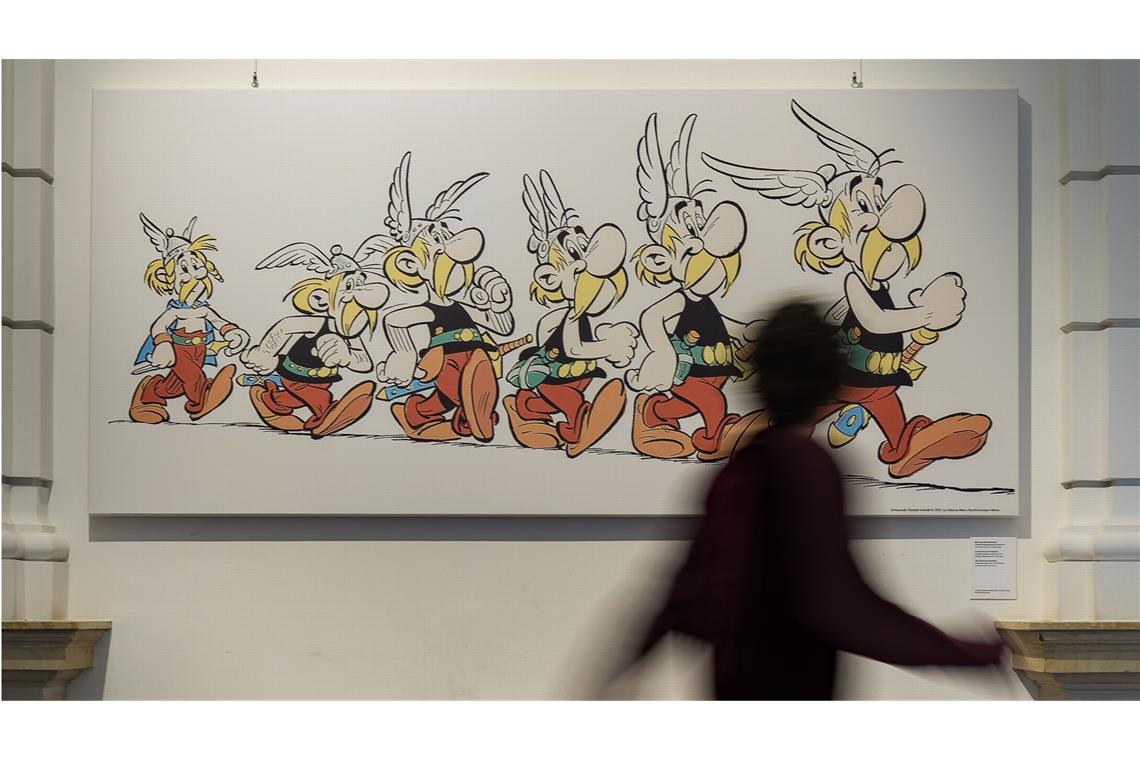 Zwischen Asterix, Umpah-Pah und der Berliner Mauer Blick in die Ausstellung „Uderzo: Von Asterix bis Zaubertrank“