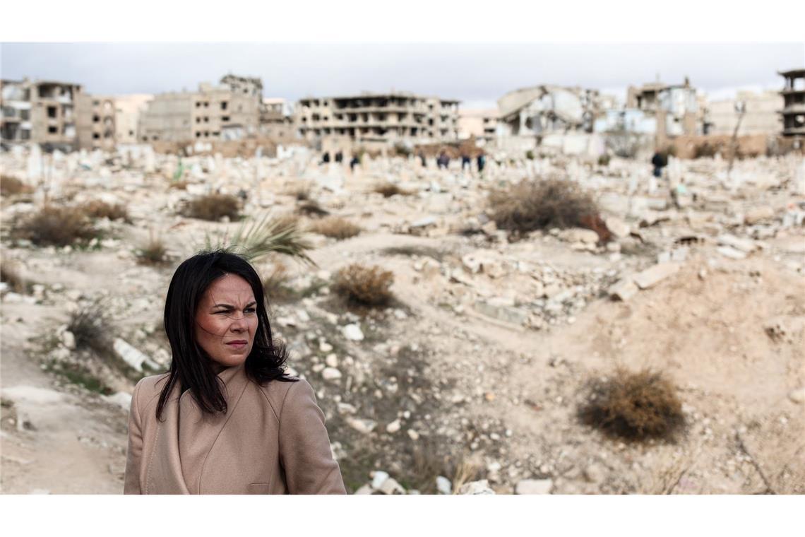 Deutschland ist nach 13 Jahren zurück in Syrien Blick in die Ruinen von Damaskus.