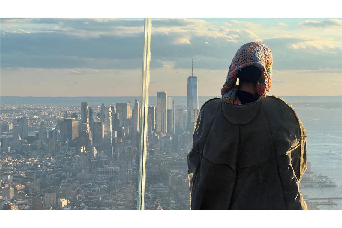 Teure beste Aussicht - New Yorks Wolkenkratzer im Wettbewerb Blick nach Downtown.