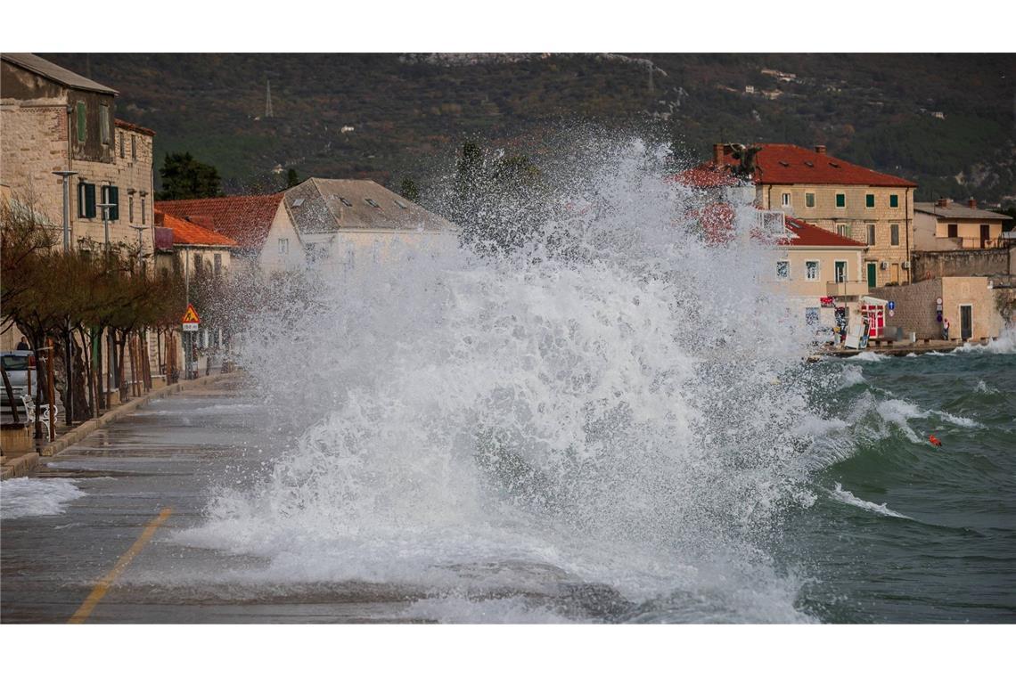 Lebensgefahr nach Istrien-Unwetter Bora-Winde haben in Istrien gewütet.