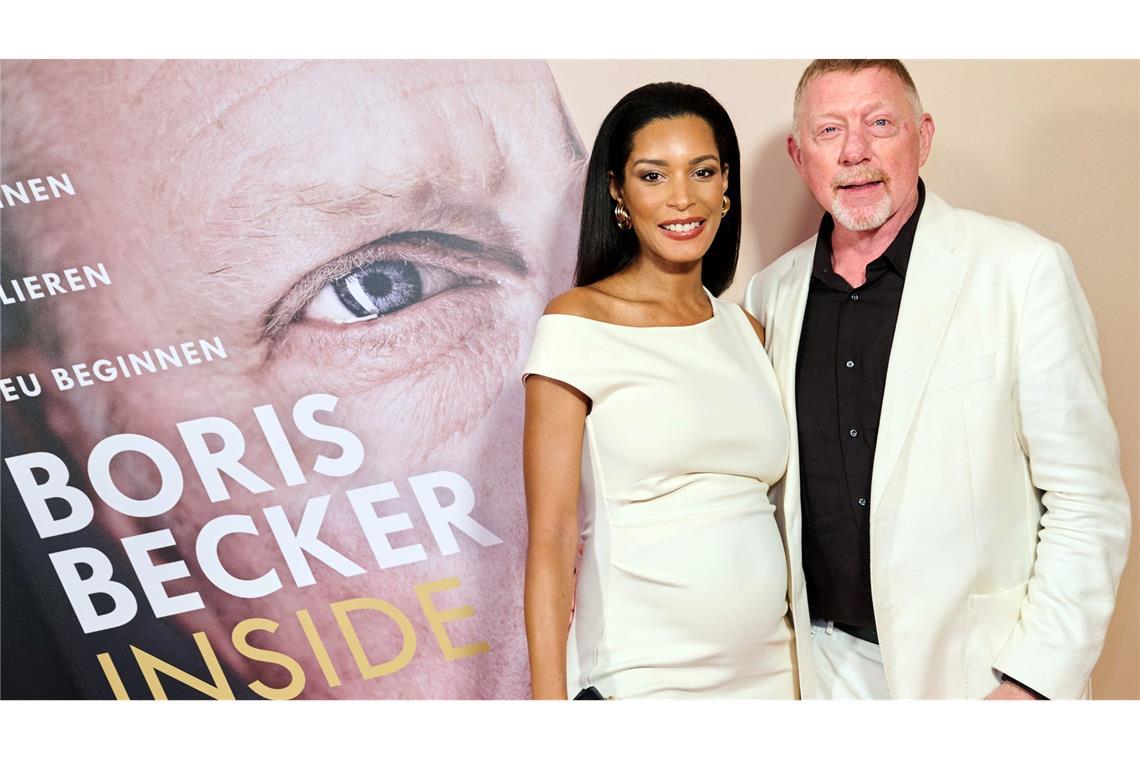 Boris Becker mit seiner Frau Lilian de Carvalho Monteiro bei der Vorstellung seines Buches. Die beiden sind nun Eltern ihres ersten gemeinsamen Kindes geworden. (Archivbild)