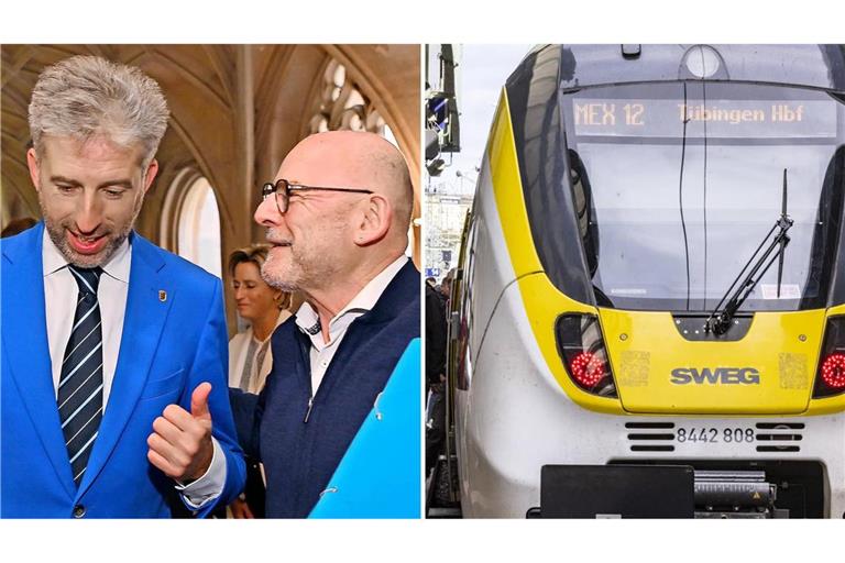 Boris Palmer hatte sich in einem Brief an Verkehrsminister Winfried Hermann über die Zugverbindung Tübingen-Stuttgart beschwert.