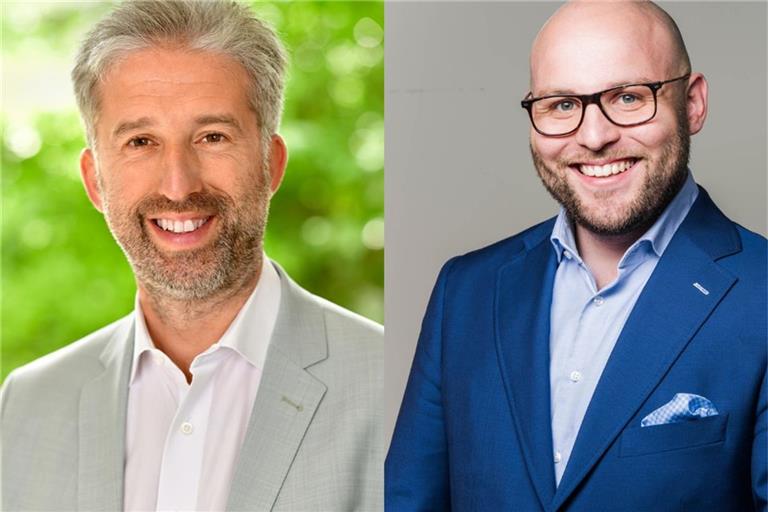 Boris Palmer (links) führt heute Abend ein Streitgespräch mit Markus Frohnmaier (rechts).