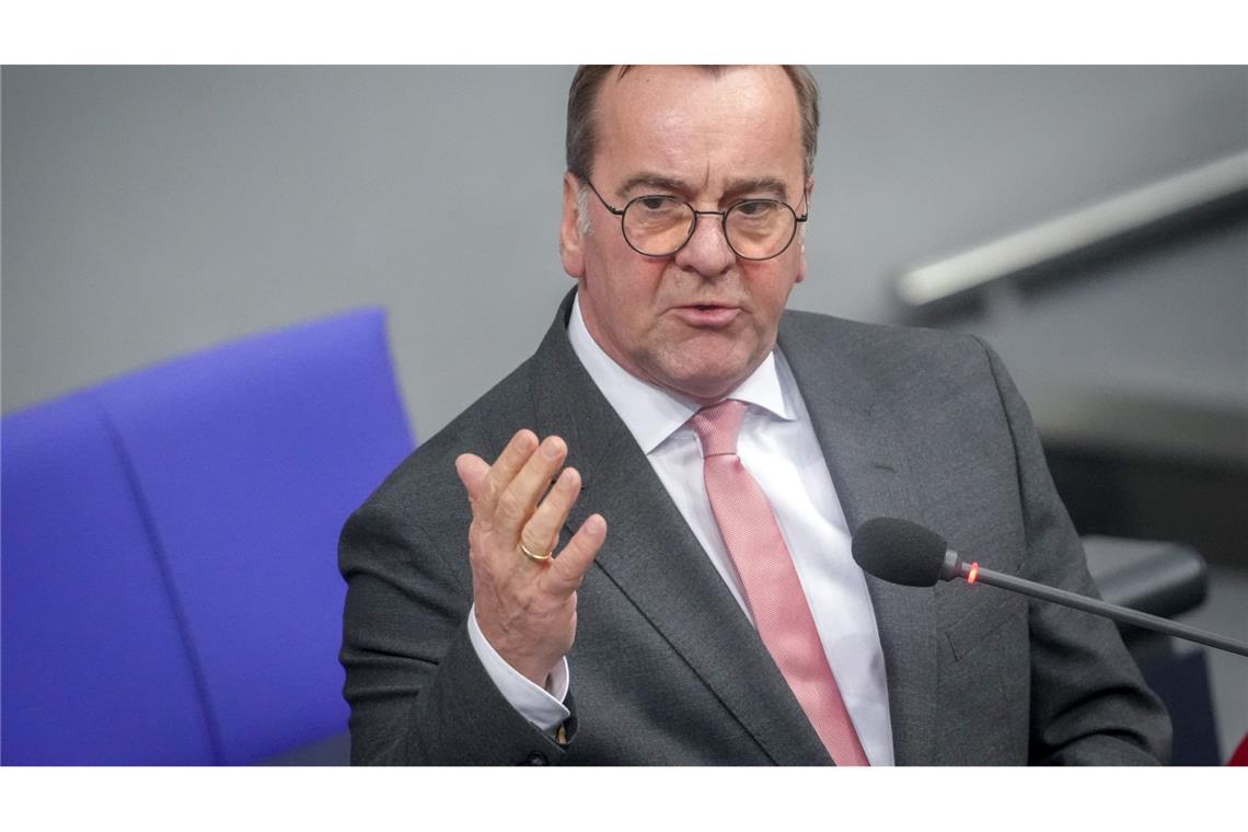 Wer will rein, wer geht? Der Bundestag formiert sich neu Boris Pistorius (SPD). (Archivbild)